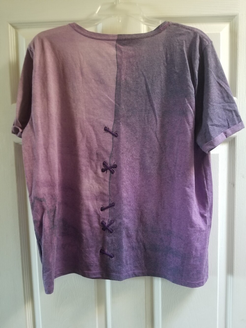 Disney Women's Nightmare Before Christmas Purple Short Sleeve T Shirt - Size XL - Picture 5 of 6
